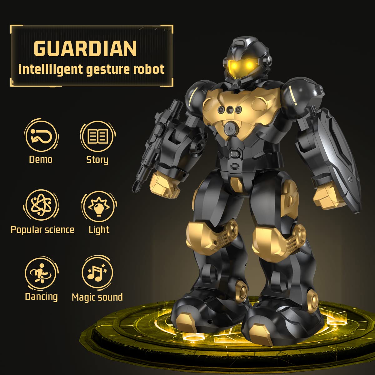 Programmable Gesture-Controlled Robot with RC, Songs & Stories