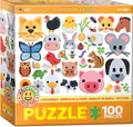 EuroGraphics Farm Animals Jigsaw Puzzle, 100 Pieces