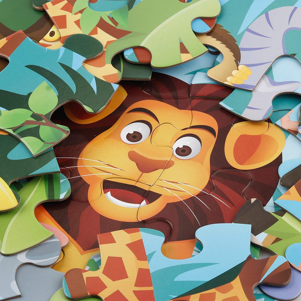 Animal Kingdom Floor Jigsaw Puzzle, 48 Large Pieces