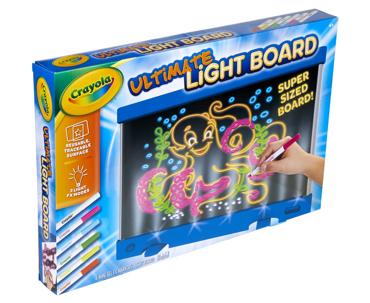 Light-Up Drawing & Tracing Board with Gel Markers and Storage