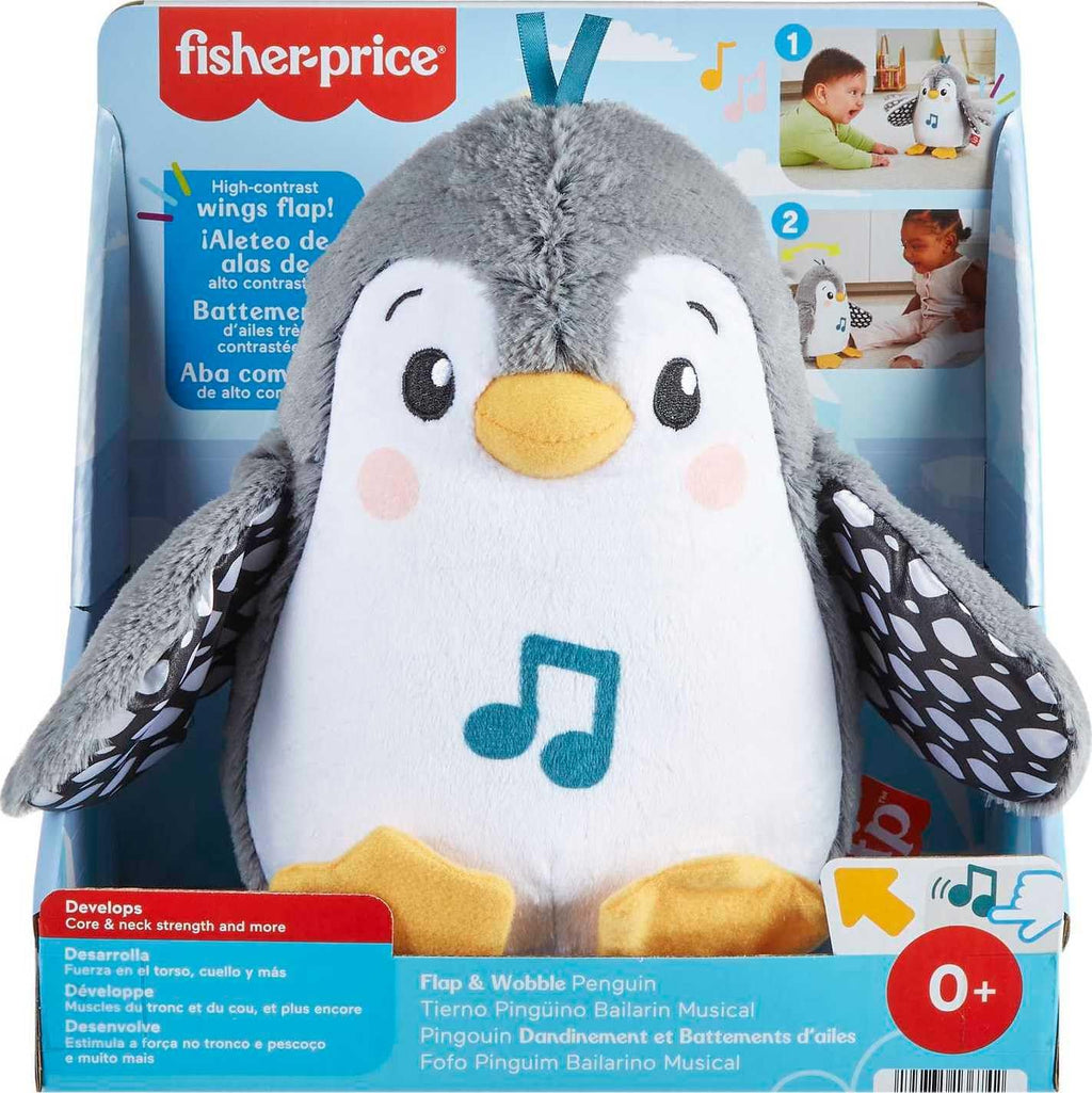 Wobble & Flap Penguin: Musical Tummy Time Buddy for Newborns