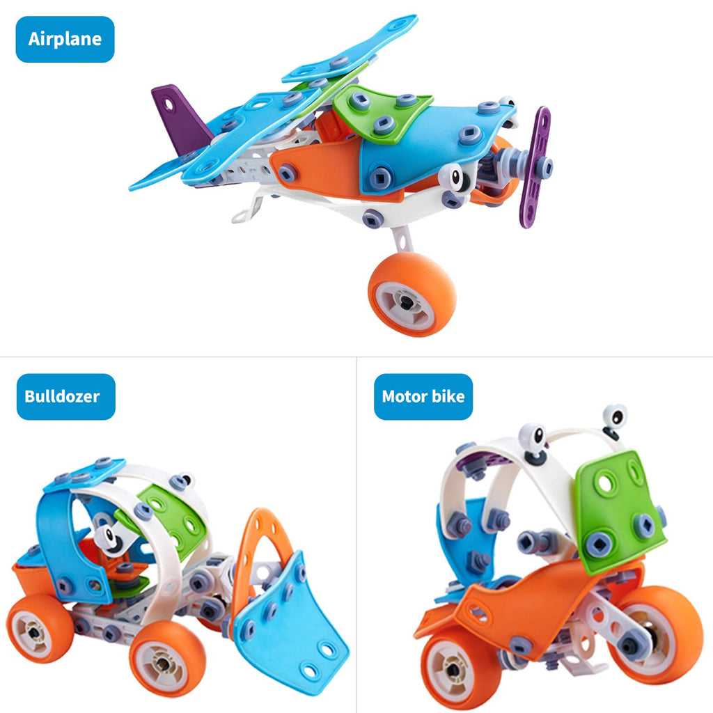 7-in-1 STEM Construction Building Set for Kids