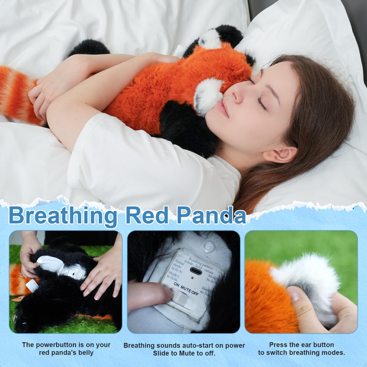 Breathing Red Panda Plush by Chongker, image 5 of 14