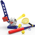 2-in-1 Baseball & Tennis Pitching Machine Set, Remote Bat, Ages 5–18