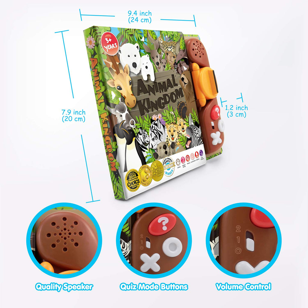 Interactive Animal Kingdom Reader with Quiz, Sounds & 27 Pages
