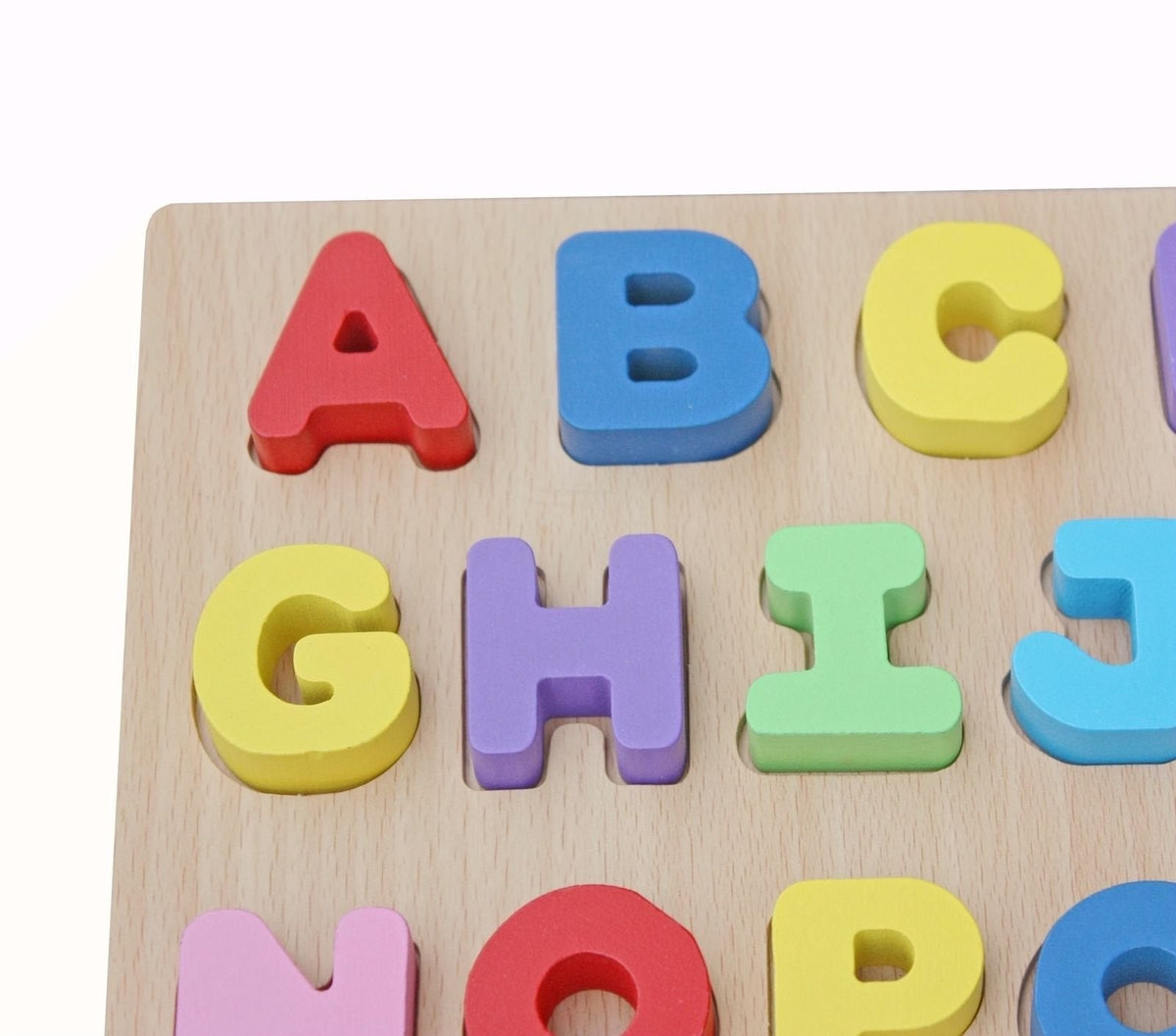 26-Piece Wooden Alphabet Peg Puzzle for Toddlers, Ages 2+ - product photo