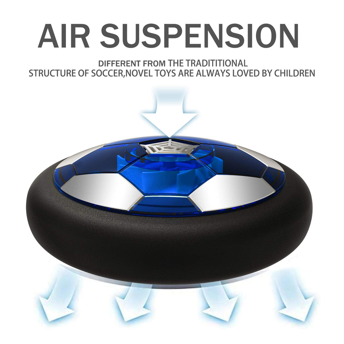 Rechargeable LED Hover Soccer Ball with Air-Cushion Bumper