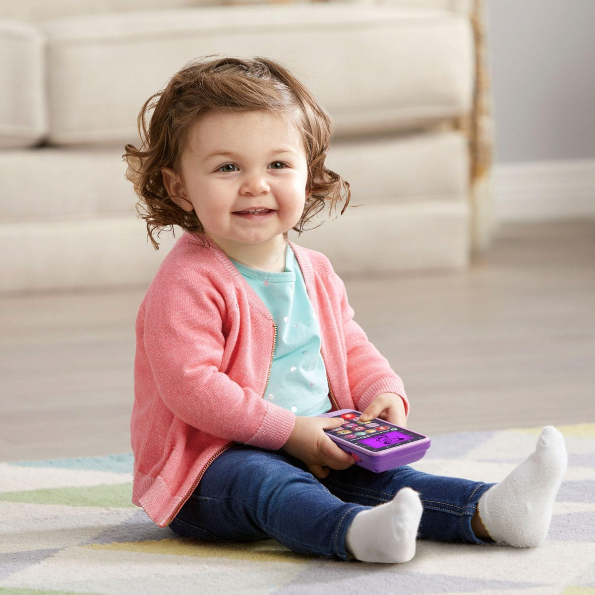 Digital Toddler Toy Phone with 15+ Learning Games, Songs & Numbers - product photo