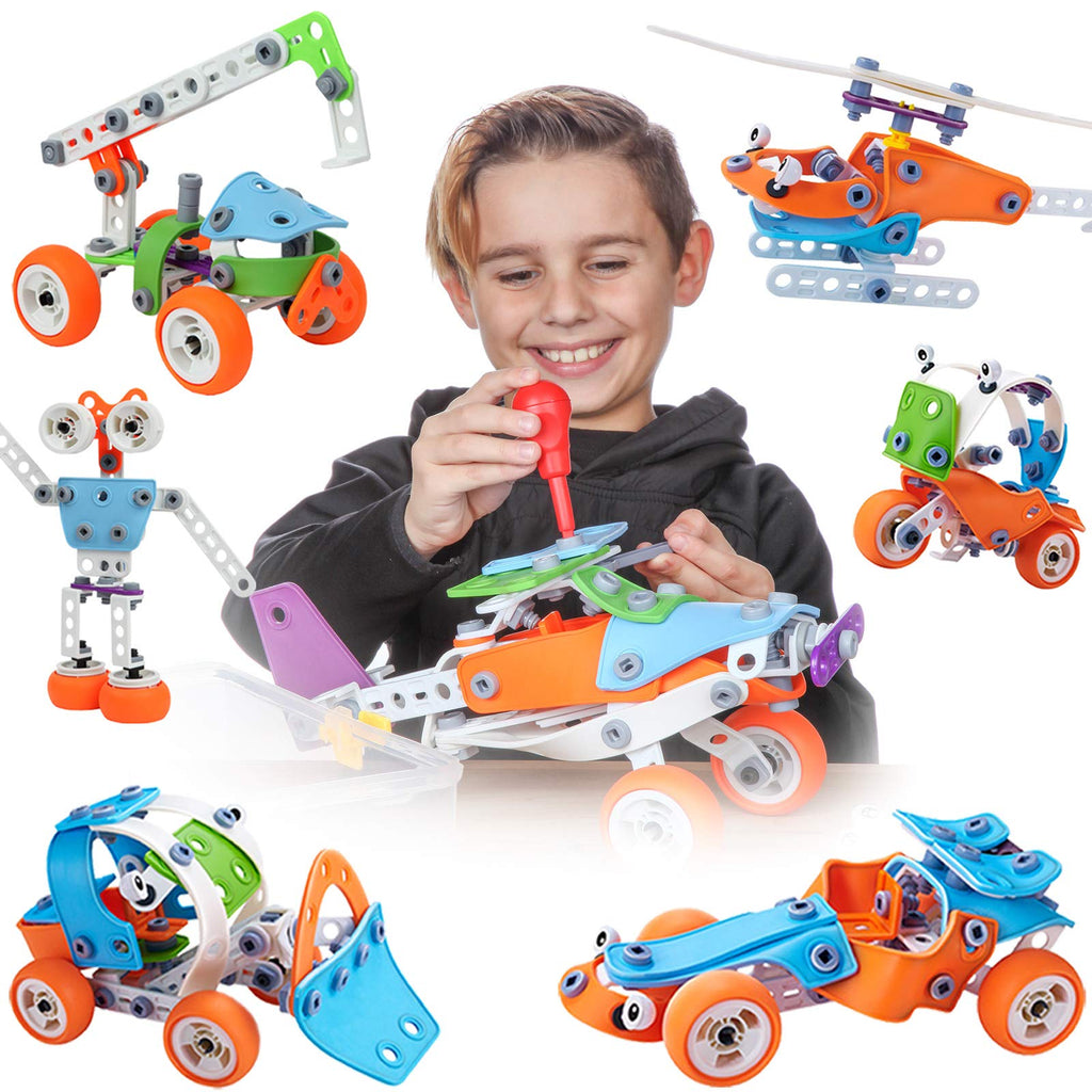 7-in-1 STEM Construction Building Set for Kids
