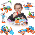 7-in-1 STEM Construction Building Set for Kids
