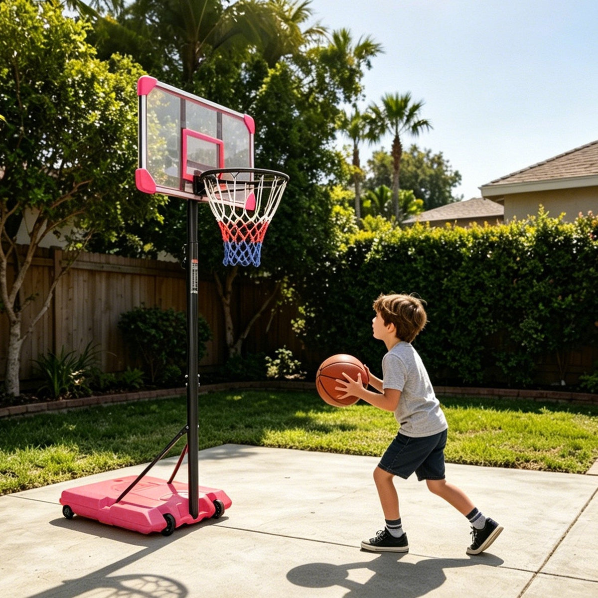 Hoop Heroes Adjustable Basketball Hoop