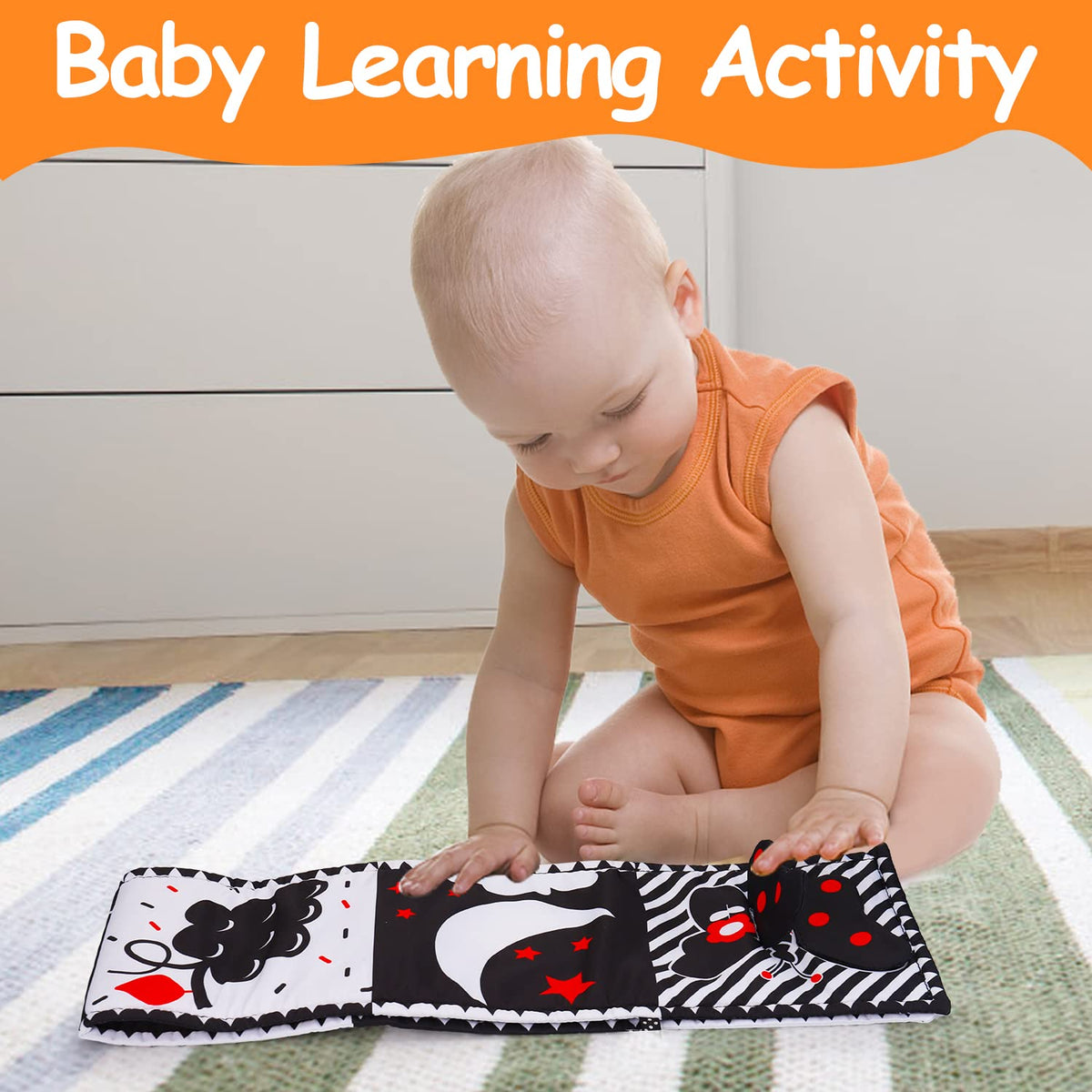 Peekaboo Newborn Baby Soft Book – Perfect for Tummy Time & Snuggles