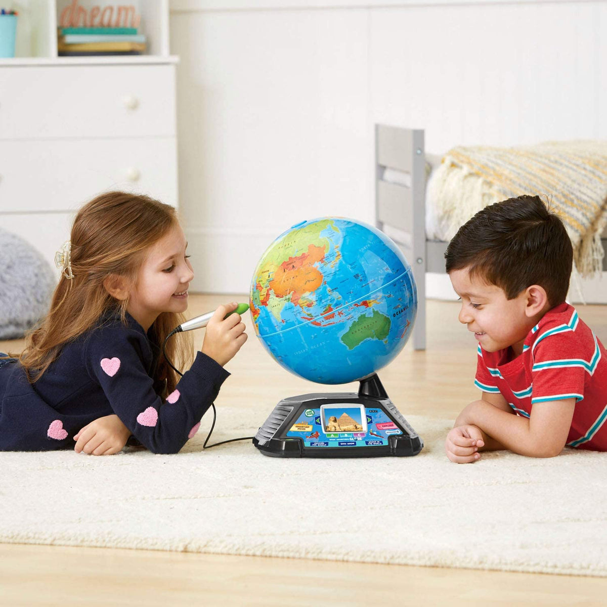 Interactive Learning Globe with Touch Pen, LCD Screen & 5+ Hours of Video