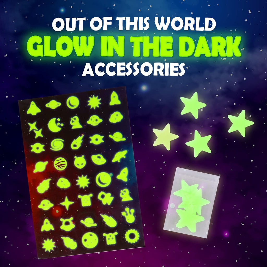 25-Piece Galaxy Glow-in-the-Dark Slime Making Kit