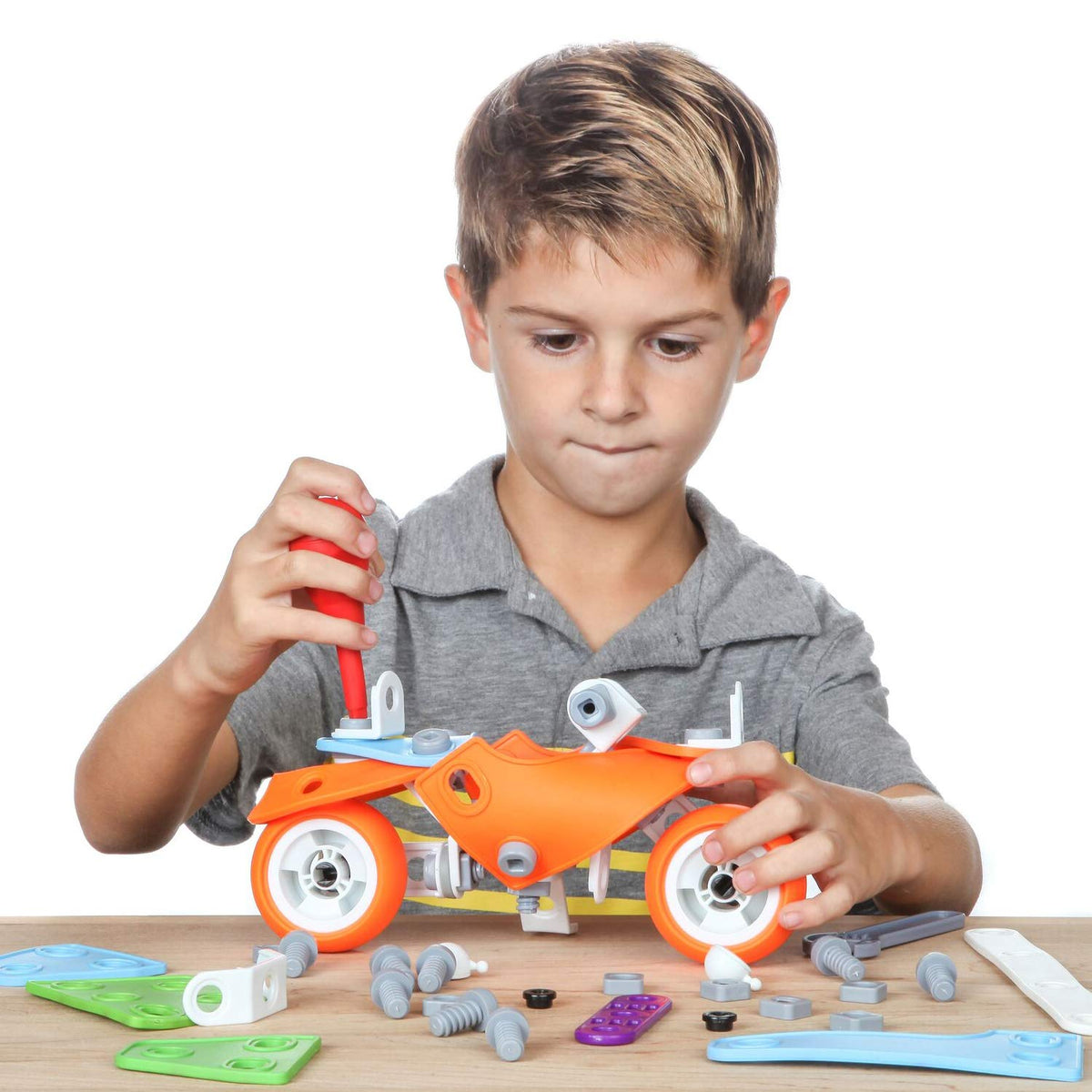 7-in-1 STEM Construction Building Set for Kids