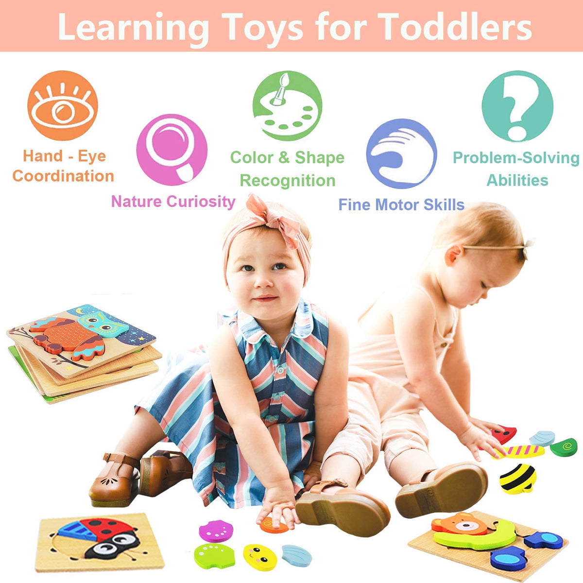 World of Animal Toddlers 6 Pack Puzzle