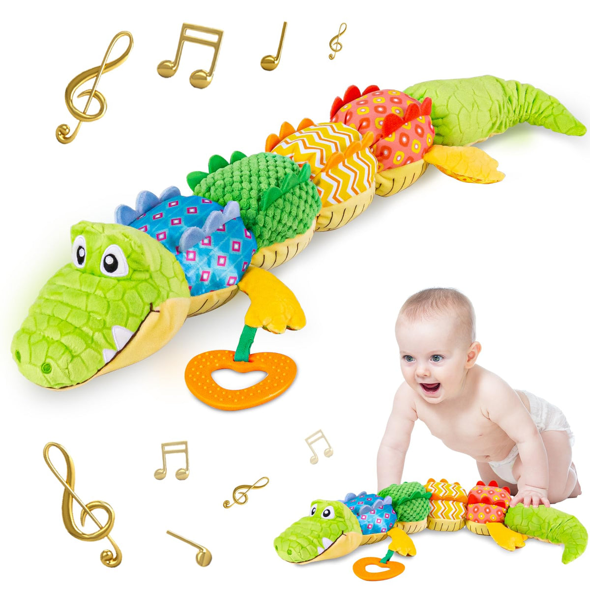 Cuddle Croc Baby Activity Plush