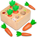 Carrot Harvest Montessori Toy for Hands On Learning and Fine Motor Fun