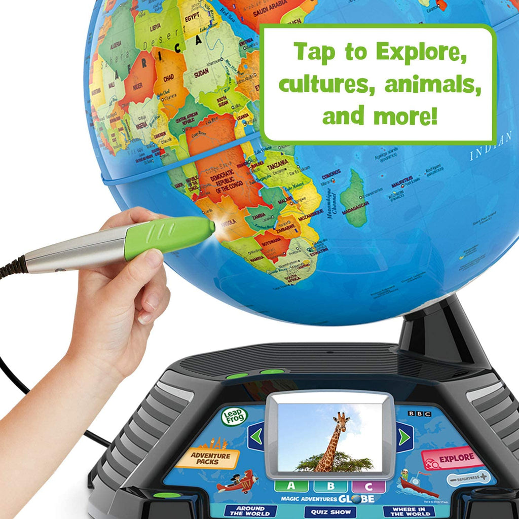Interactive Learning Globe with Touch Pen, LCD Screen & 5+ Hours of Video
