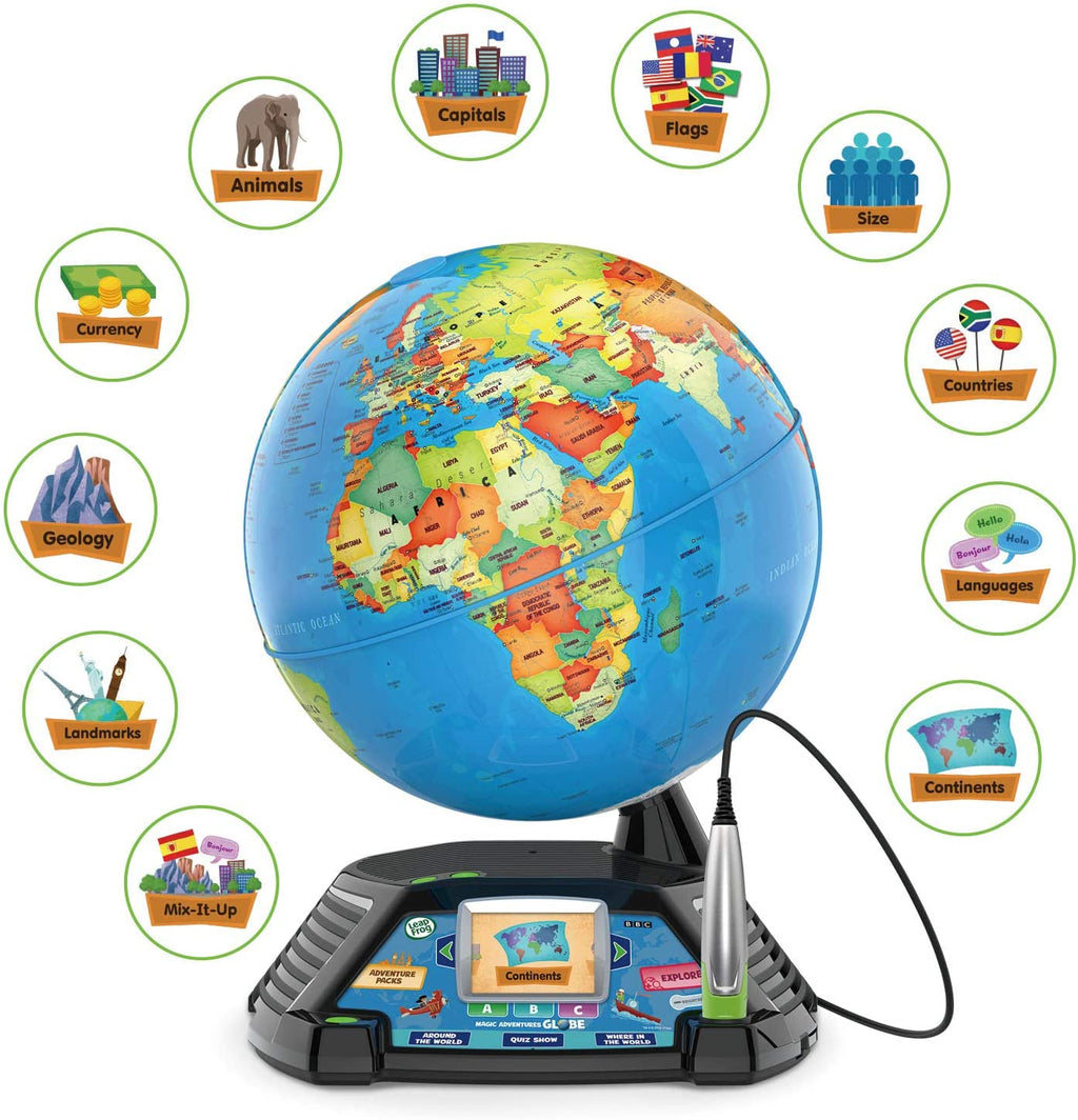 Interactive Learning Globe with Touch Pen, LCD Screen & 5+ Hours of Video