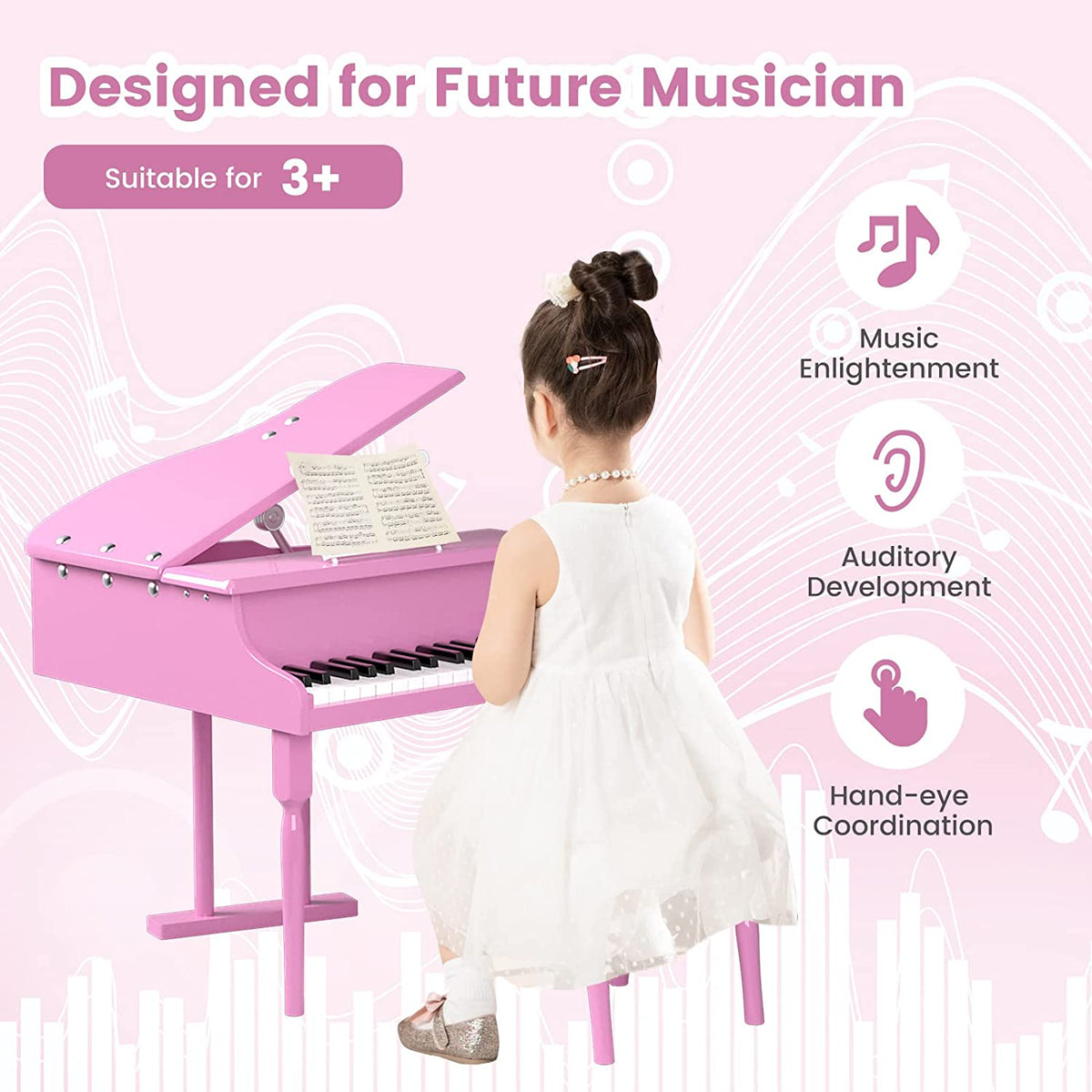 Wooden Grand Piano