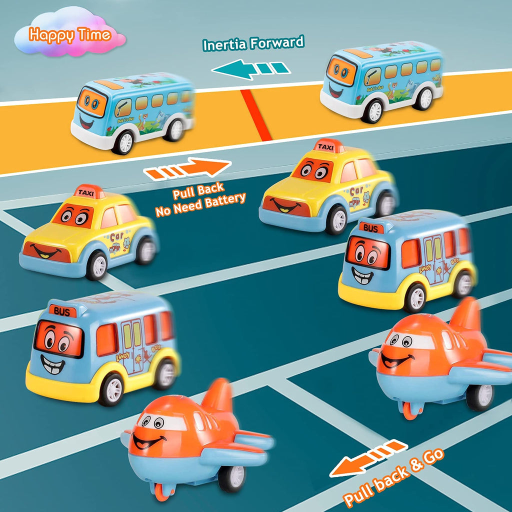 5-in-1 Toy Transport Carrier Truck Set with Lights & Siren