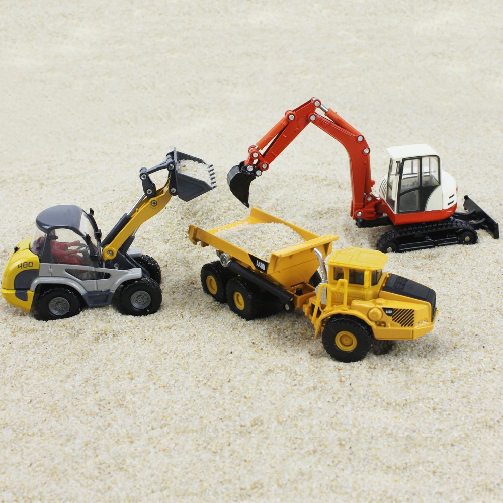 Die-Cast Alloy Construction Vehicle Toy with Moving Parts