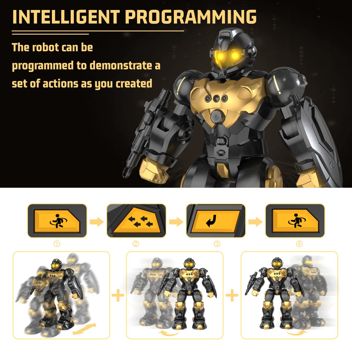Programmable Gesture-Controlled Robot with RC, Songs & Stories