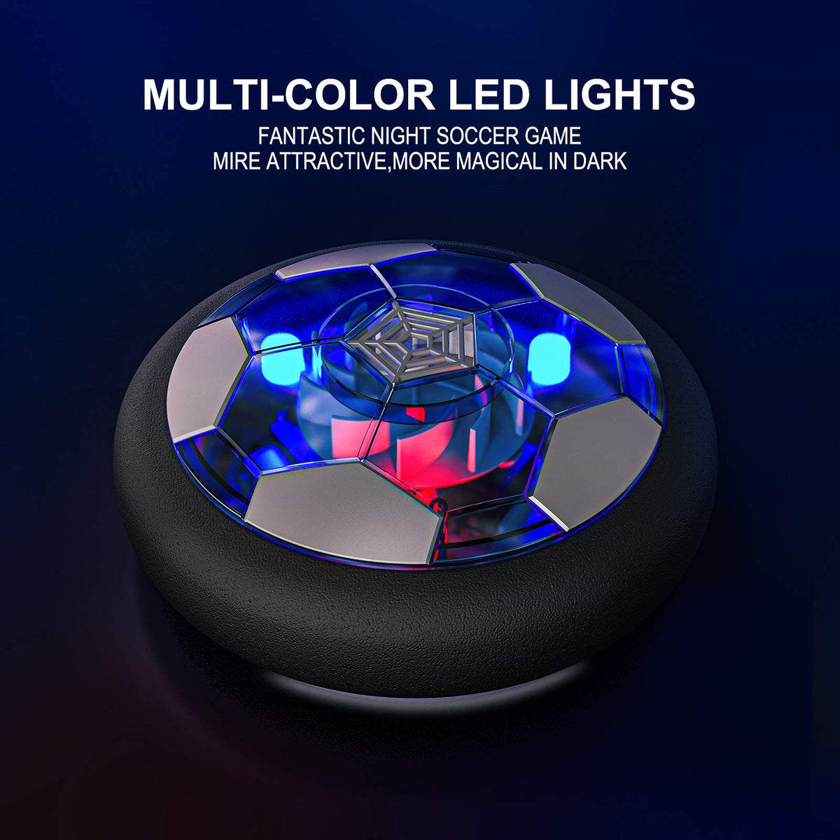 Rechargeable LED Hover Soccer Ball with Air-Cushion Bumper