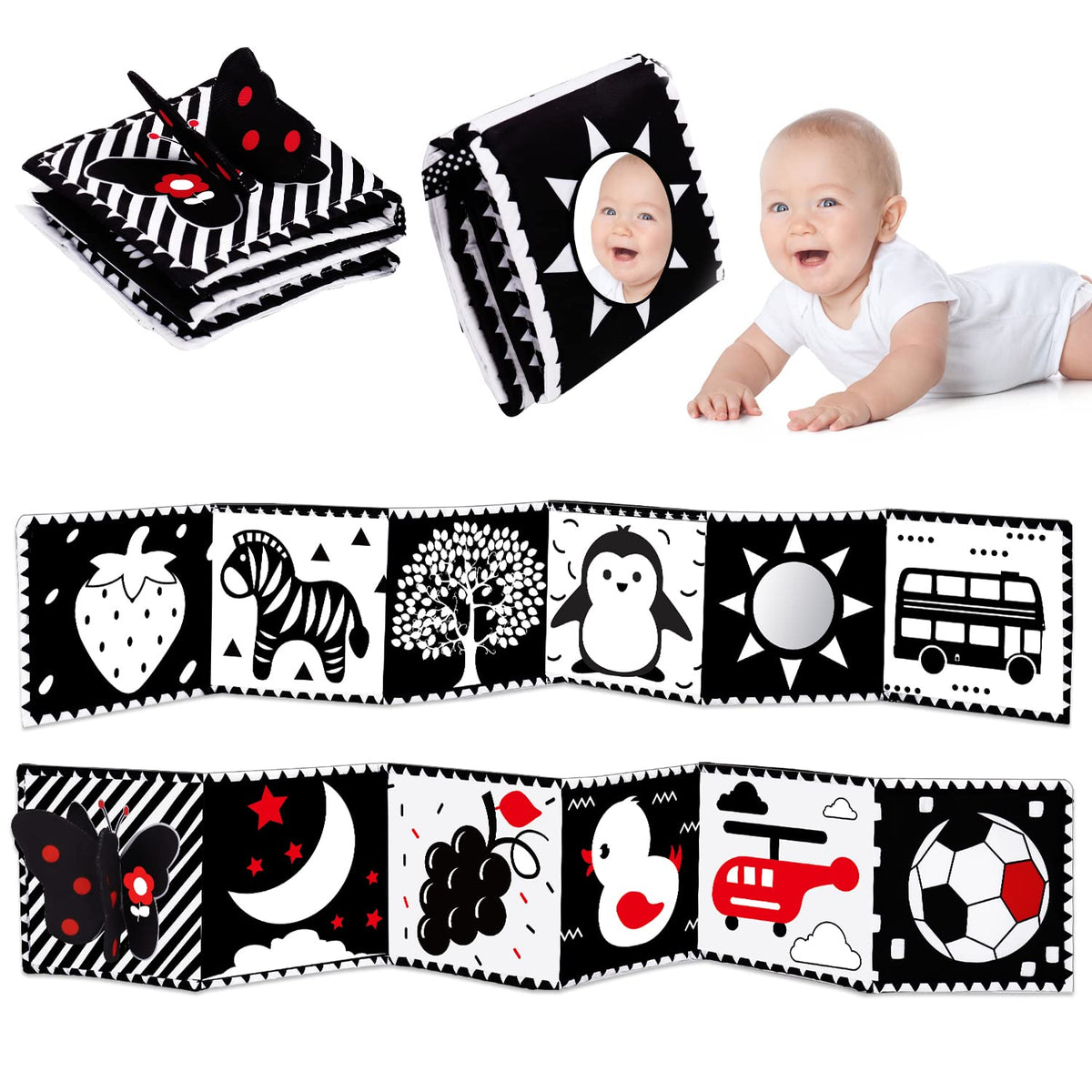 Peekaboo Newborn Baby Soft Book – Perfect for Tummy Time & Snuggles