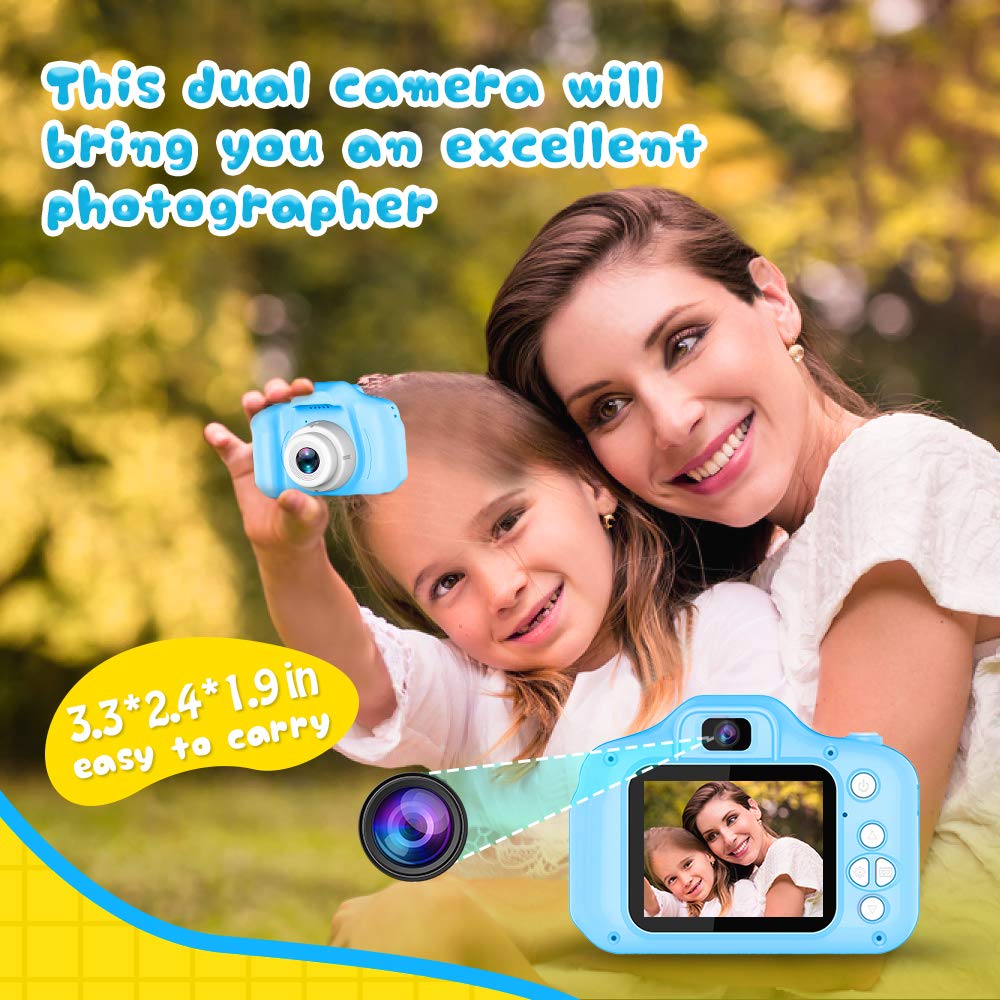 Kids Selfie Camera with 1080p Video, 28 Photo Frames & 32GB Card
