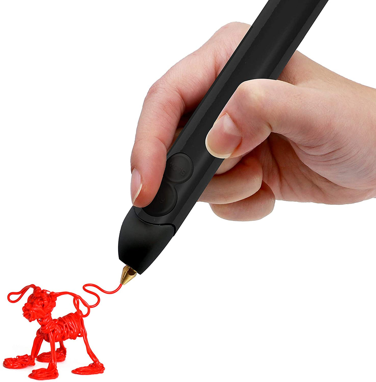 3D Drawing Pen with LED Light for Sculptural Art Projects