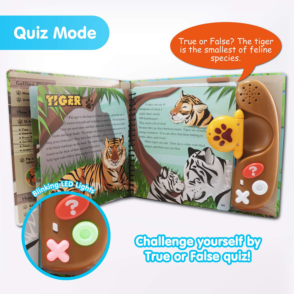 Interactive Animal Kingdom Reader with Quiz, Sounds & 27 Pages