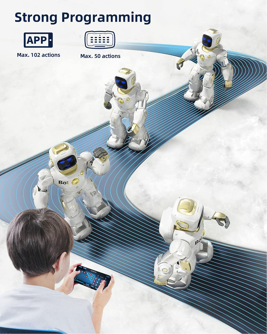 Ruko 1088 Smart Robot for Kids with App, Voice & Remote Control