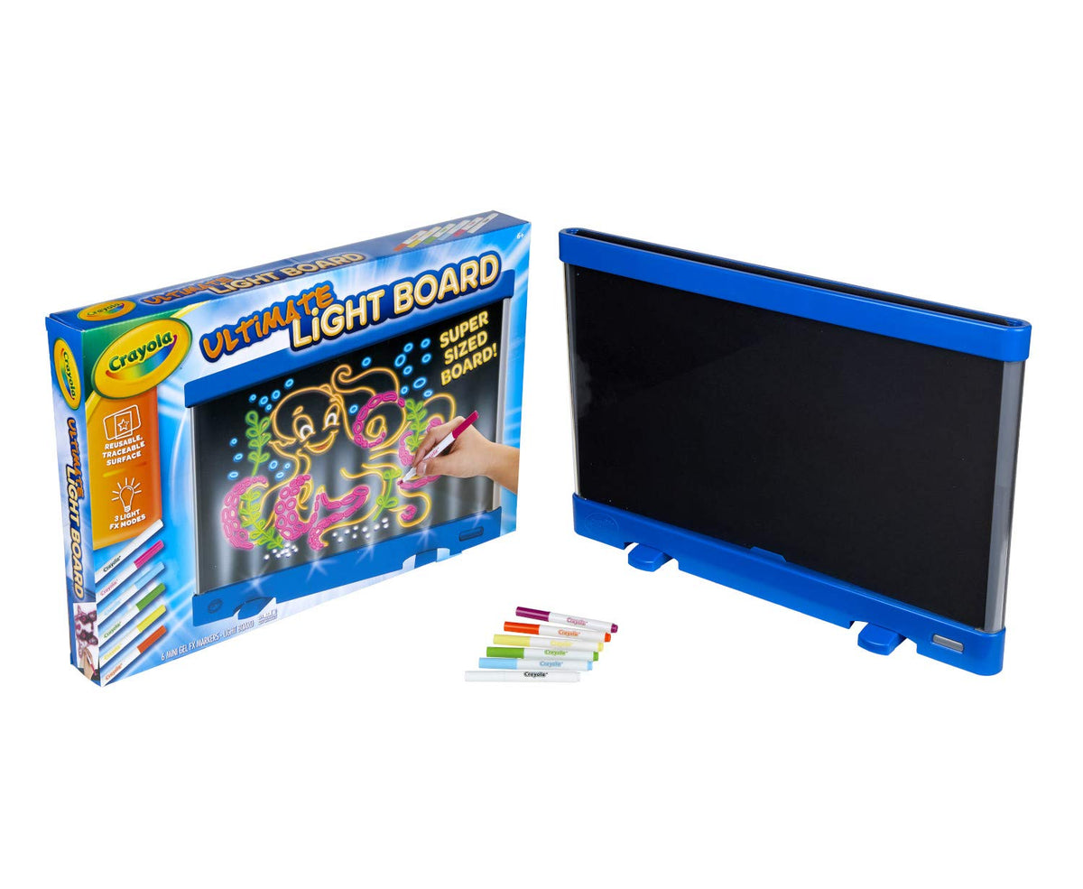 Light-Up Drawing & Tracing Board with Gel Markers and Storage