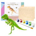 3D Wooden T-Rex Puzzle & Paint Kit, 29 Pieces