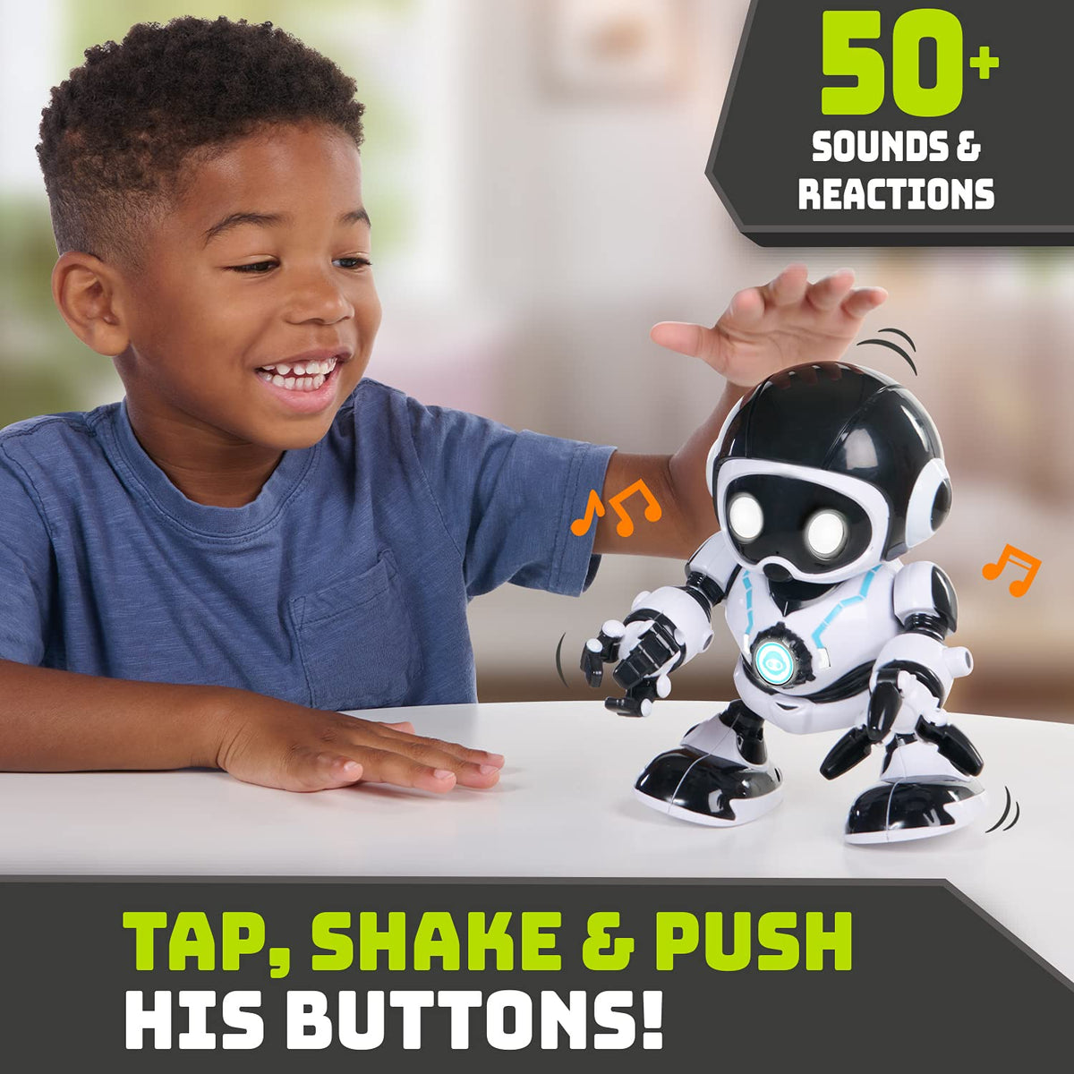 Interactive 4-in-1 Mood Robot with 50+ Reactions & Voice Effects