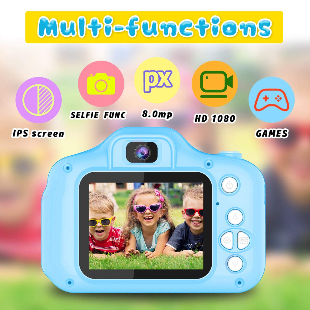 Kids Selfie Camera with 1080p Video, 28 Photo Frames & 32GB Card