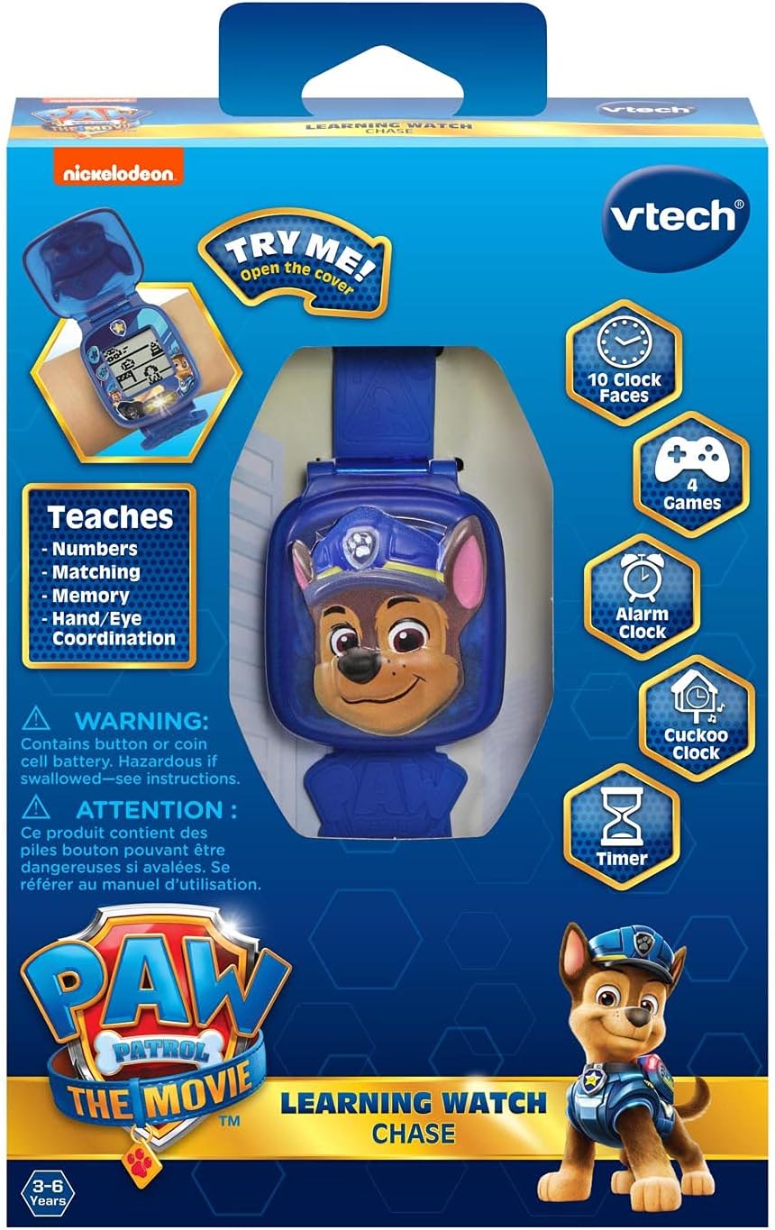 PAW Patrol Learning Watch with 4 Games, Clock & Timer