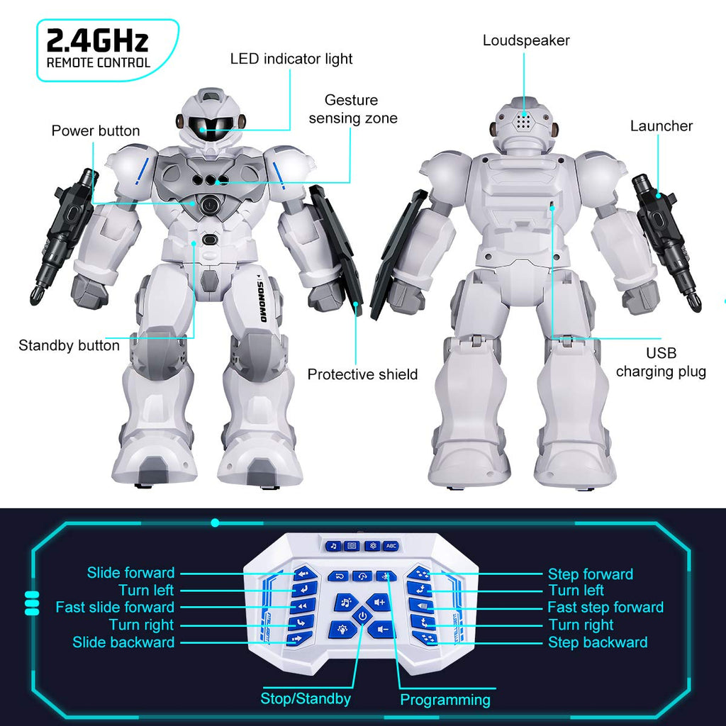 VAV Programmable RC Robot with Gesture Control & Remote