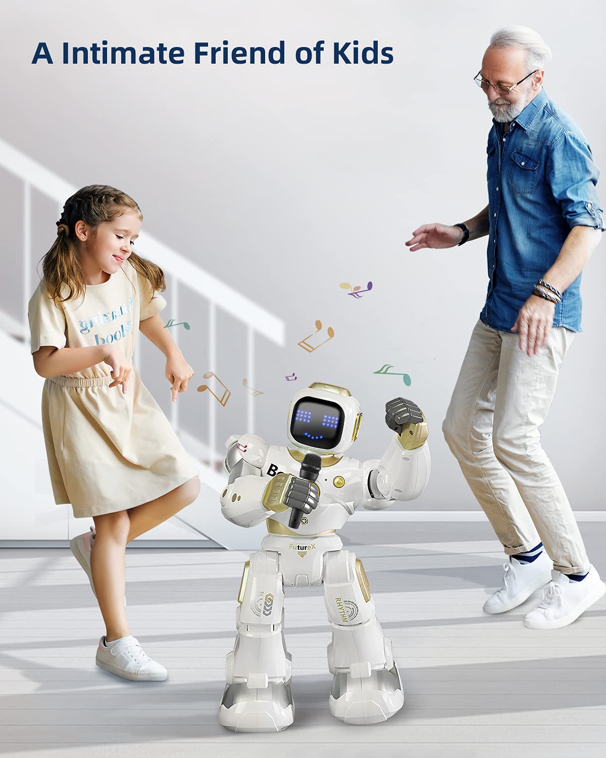 Ruko 1088 Smart Robot for Kids with App, Voice & Remote Control