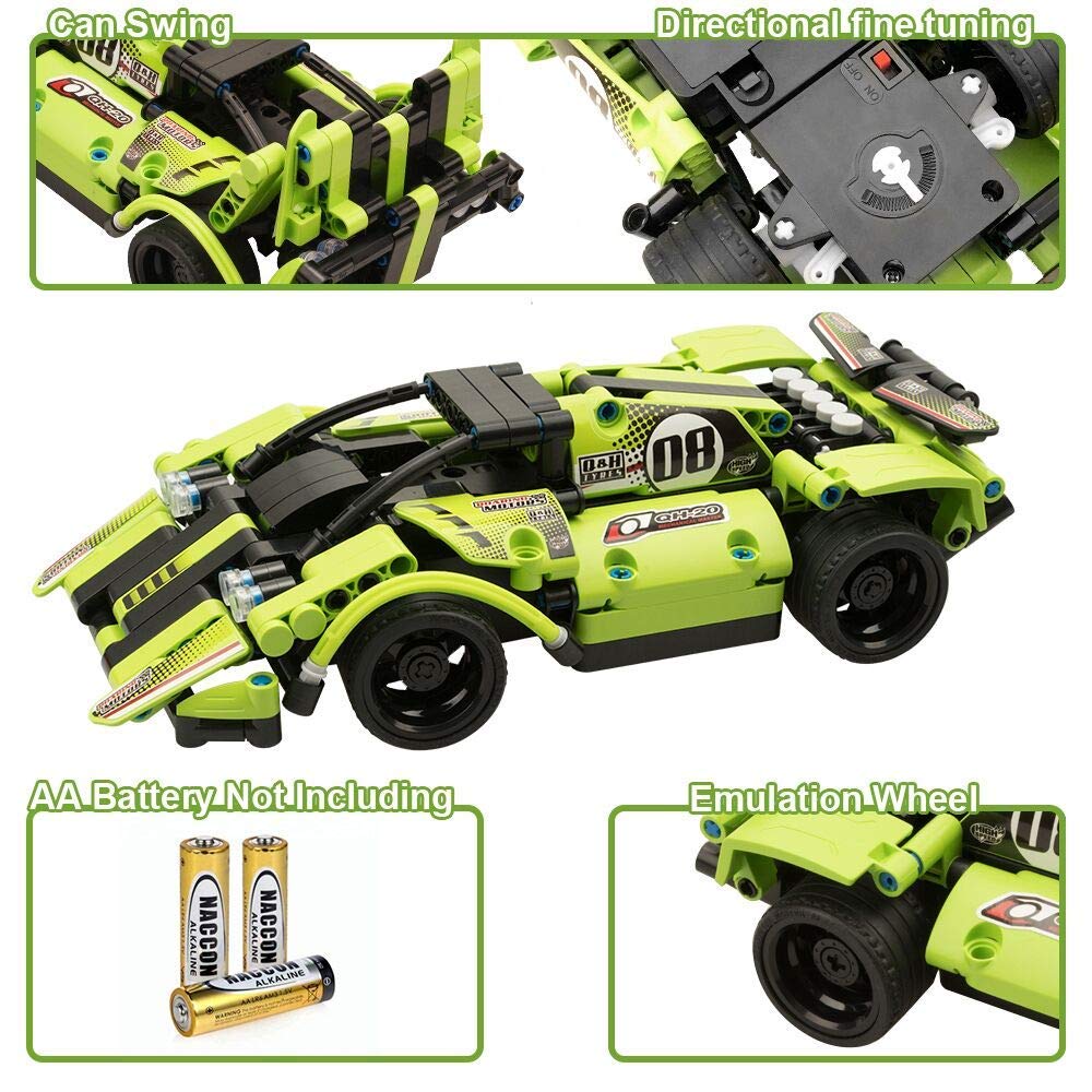 2-in-1 Buildable Remote-Control Race Car STEM Kit
