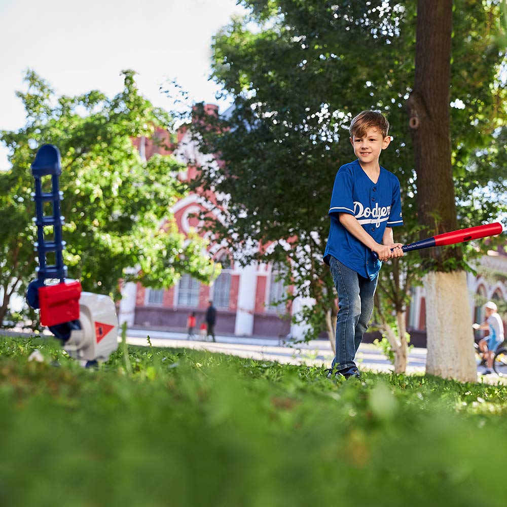 2-in-1 Baseball & Tennis Pitching Machine Set, Remote Bat, Ages 5–18