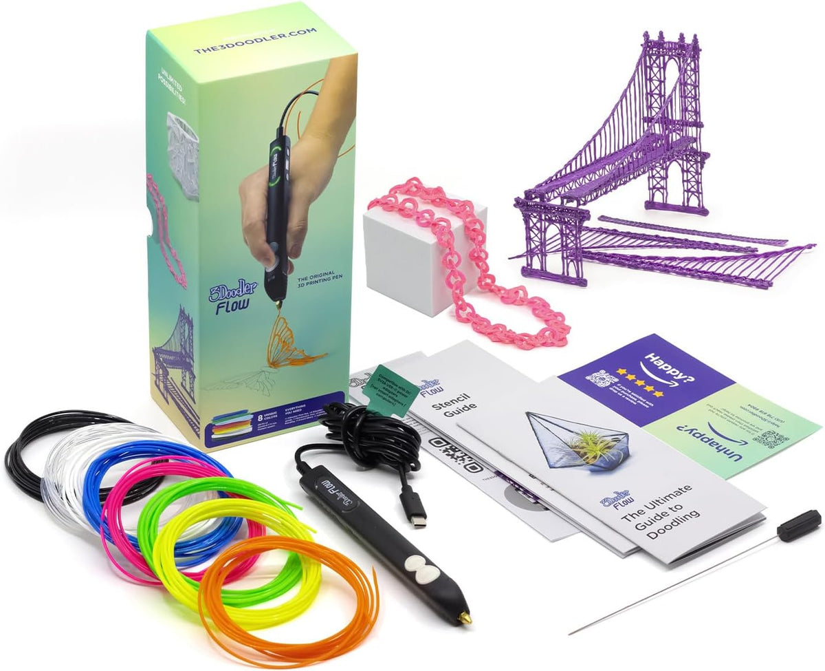 3D Drawing Pen with LED Light for Sculptural Art Projects