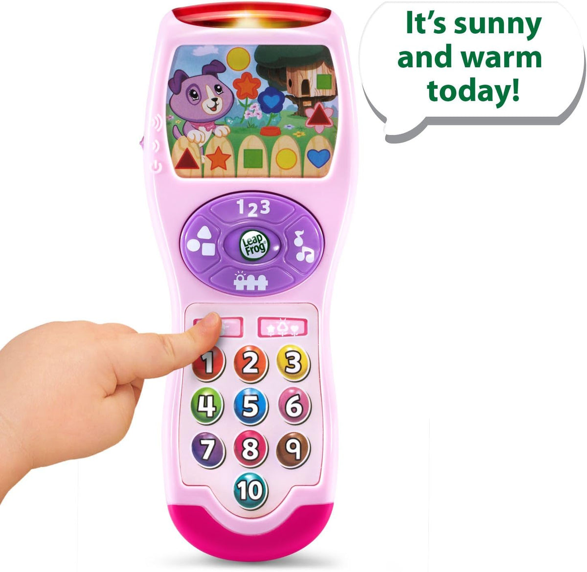 Toddler Learning Remote Toy with 65+ Sounds, 10+ Lights & Weather - product photo
