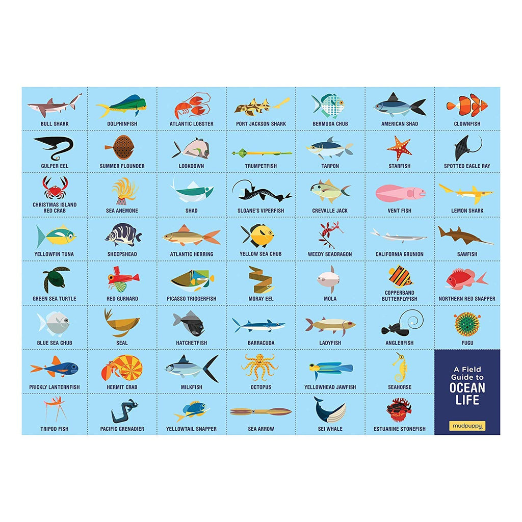 Mudpuppy Ocean Life Search & Find Puzzle, 64 Pieces
