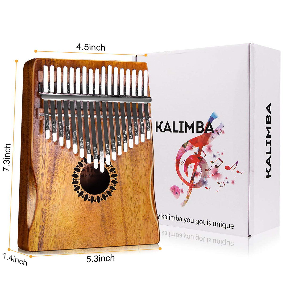 Kids Portable Mbira Finger Piano Kalimba