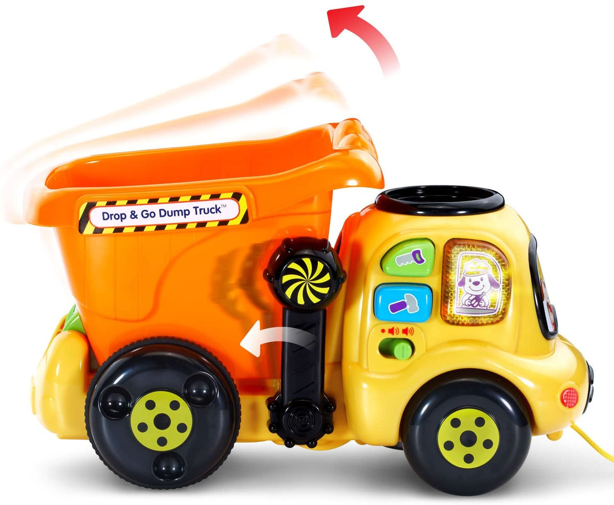 Toddler Pull-Along Dump Truck with 3 Counting Balls & Songs - product photo