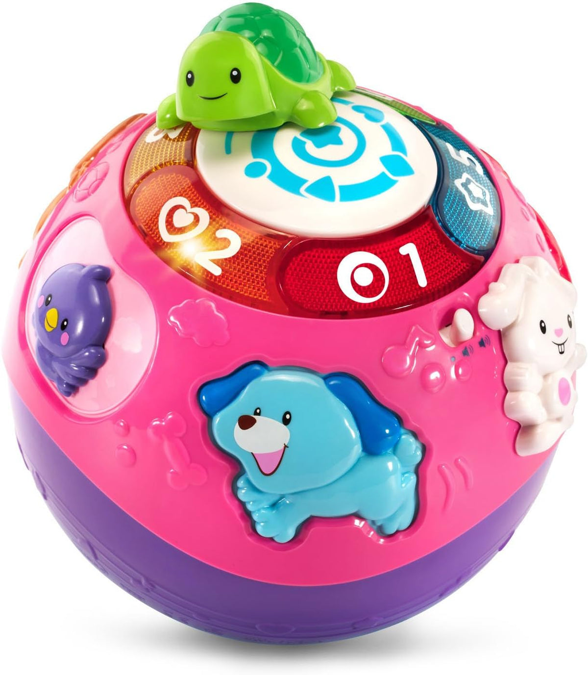 Interactive Baby Learning Ball with 6 Animal Buttons & 45+ Sounds - product photo