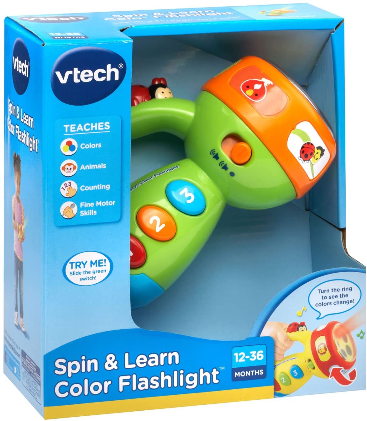 Hand Powered Rainbow Torch - product photo